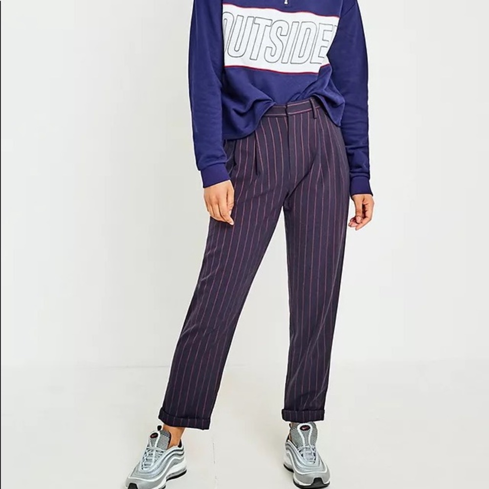 Urban Outfitters High Rise Stripped Trousers